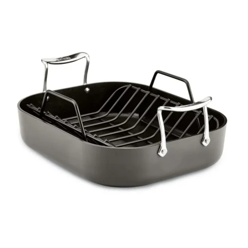 Fashion Small Roaster with Rack / Essentials Nonstick for Perfect Roasts Roasters