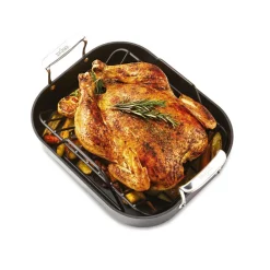Fashion Small Roaster with Rack / Essentials Nonstick for Perfect Roasts Roasters