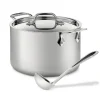 Hot Soup Pot and Ladle Set / 4-Quart Stainless Steel Cooking Essentials Soups & Stockpots