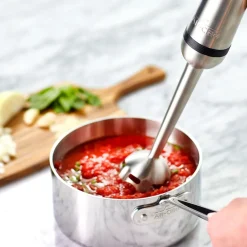 Outlet Stainless Steel Immersion Hand Blender, 600 Watts Kitchen Electrics