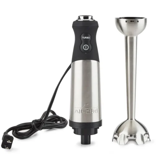 Outlet Stainless Steel Immersion Hand Blender, 600 Watts Kitchen Electrics