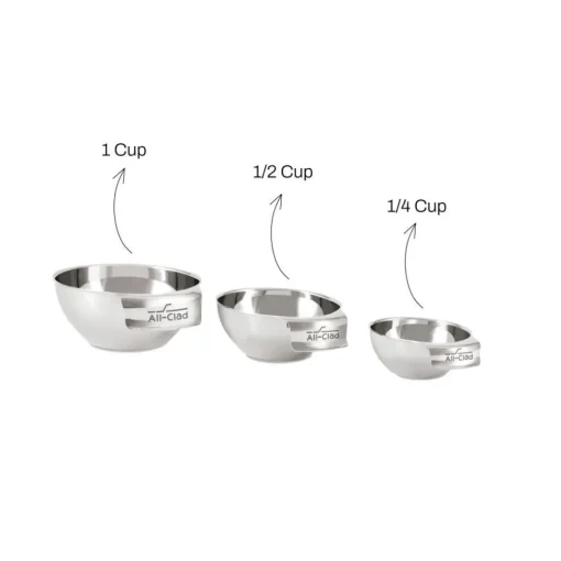 Fashion Stainless Steel Mini Measuring Bowl Set - 3 Piece | Kitchen Accessories
