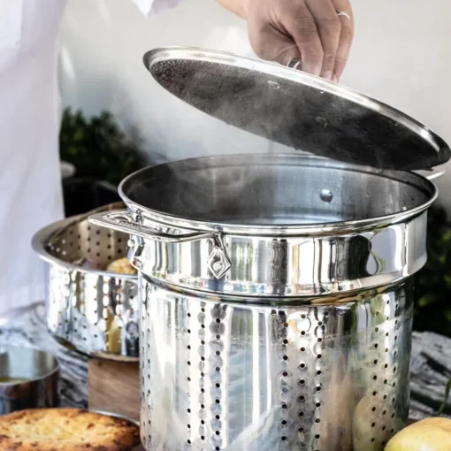 Best Stainless Steel Multi-Pot With Steamer Insert, 12 Qt | Specialty Cookware