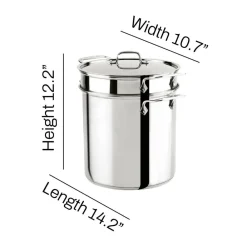 Best Stainless Steel Multi-Pot With Steamer Insert, 12 Qt | Specialty Cookware