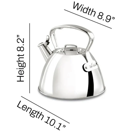 Sale Stovetop Tea Kettle, 2 Qt Stainless Steel Tea Kettle | Specialty Cookware
